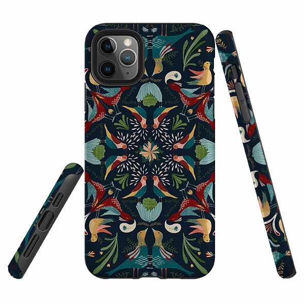 iPhone Tough Case - Navy Hanky By Katherine Quinn Comfort Accessory