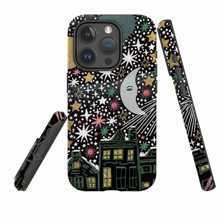 Sleek Edge Luxury Look iPhone Tough Case - Night Before Xmas V By Emma Frances Grant