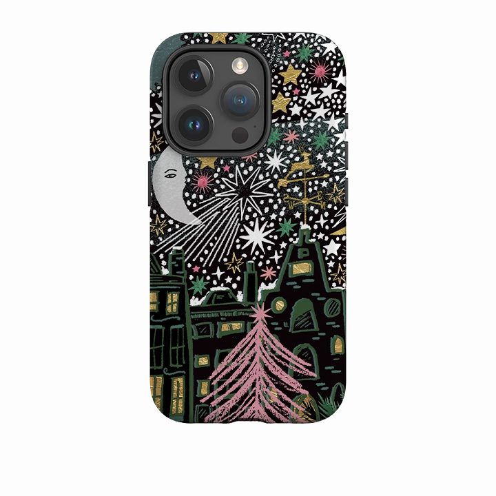 iPhone Tough Case - Night Before Xmas VI By Emma Frances Grant Casual Texture
