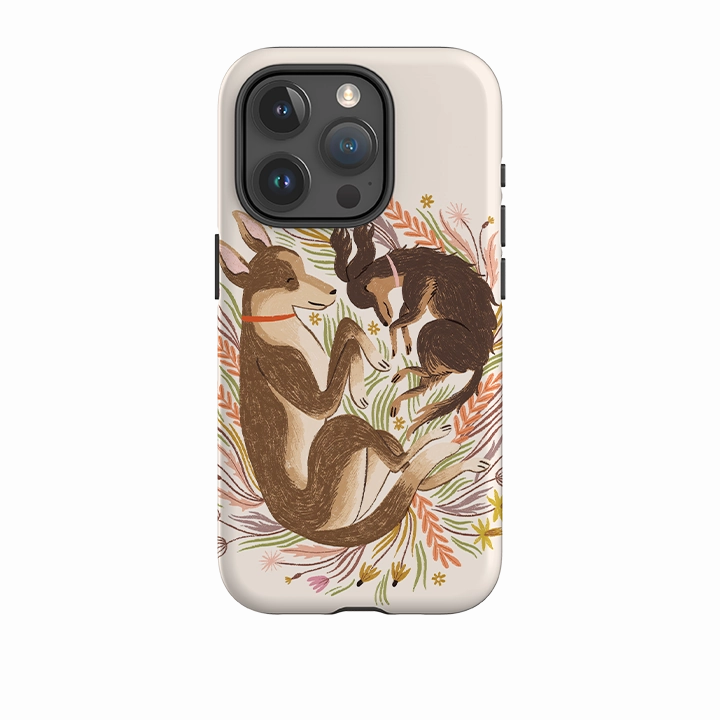 Impact Resistant iPhone Tough Case - No Better Dream (Dogs) By Meghann Rader