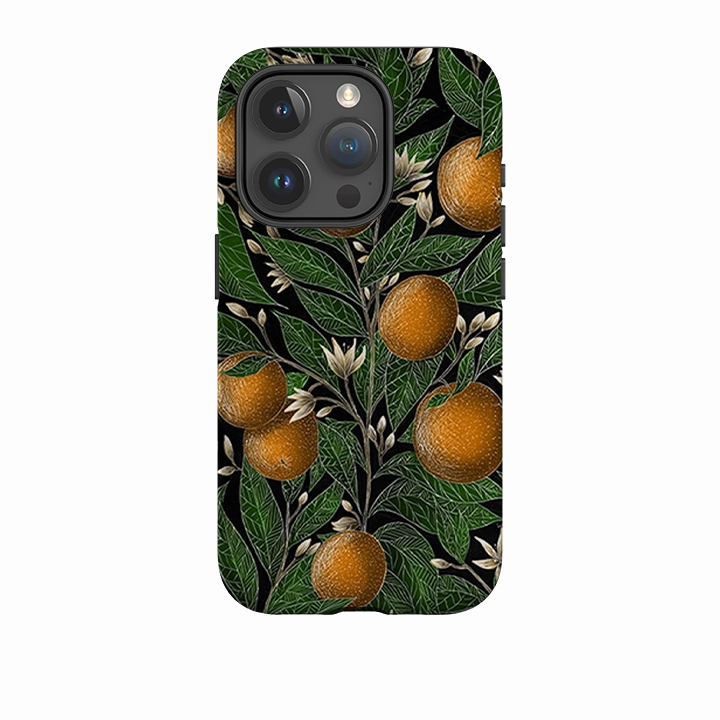 Matte Touch Smooth Surface iPhone Tough Case - Orange By Catherine Rowe