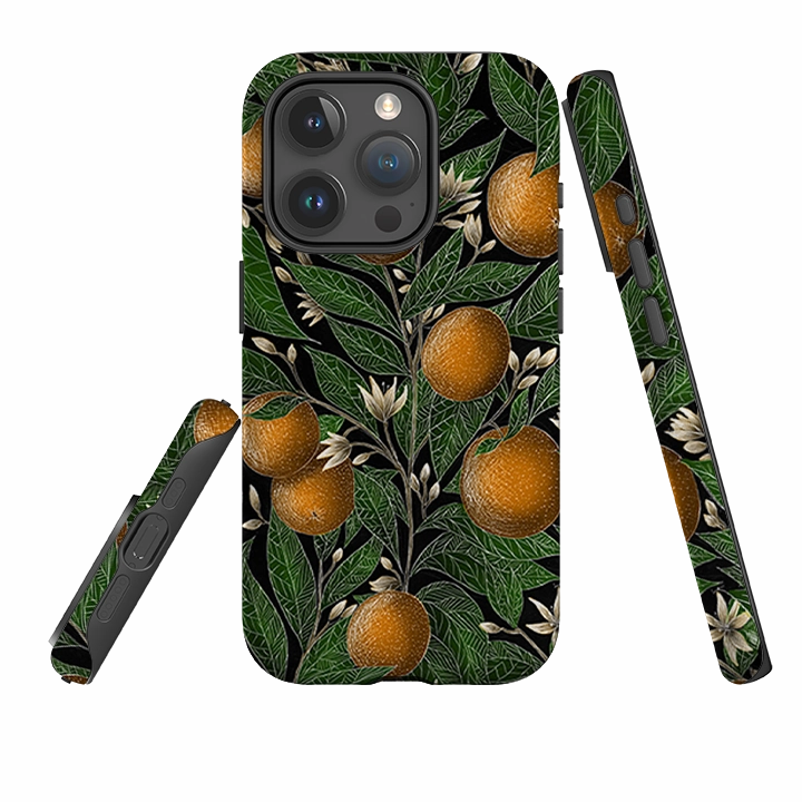 Light Protection Flexible Design iPhone Tough Case - Orange By Catherine Rowe