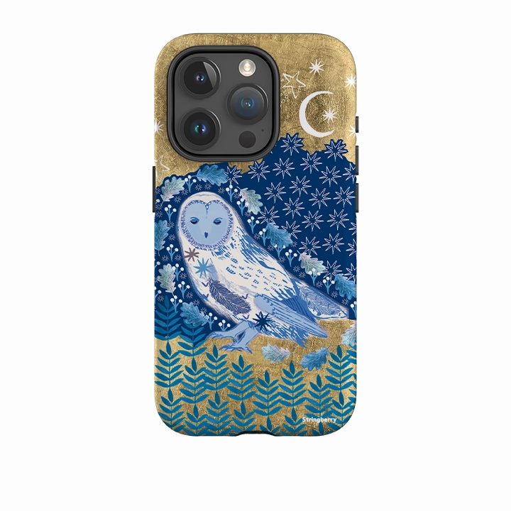 Protective cover Desk Companion iPhone Tough Case - Owl By Emma Frances Grant