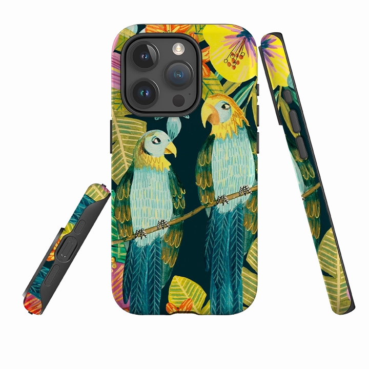 Comfort Grip iPhone Tough Case - Papegaai By Caroline Bonne Muller