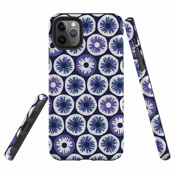Fashion Look iPhone Tough Case - Penny Flowers Blue By Ali Brookes