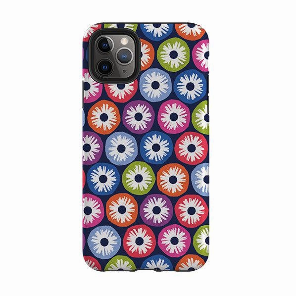 Vivid Surface iPhone Tough Case - Penny Flowers Dark By Ali Brookes