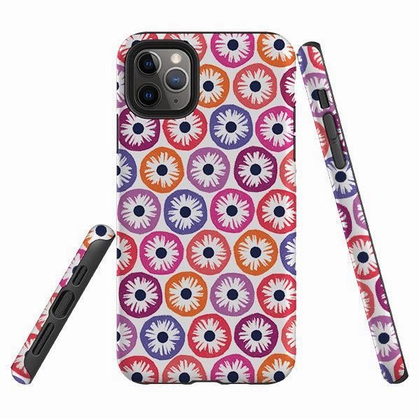 Smooth Edges iPhone Tough Case - Penny Flowers Light By Ali Brookes