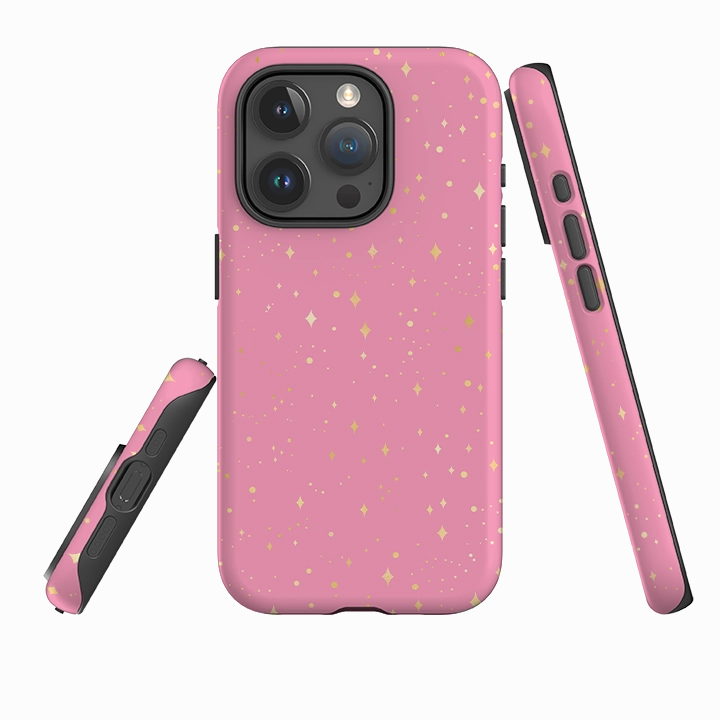 Durable Pattern iPhone Tough Case - Pink Cosmos
