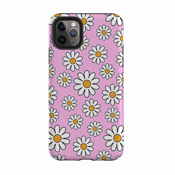 elegant design iPhone Tough Case - Pink Daises