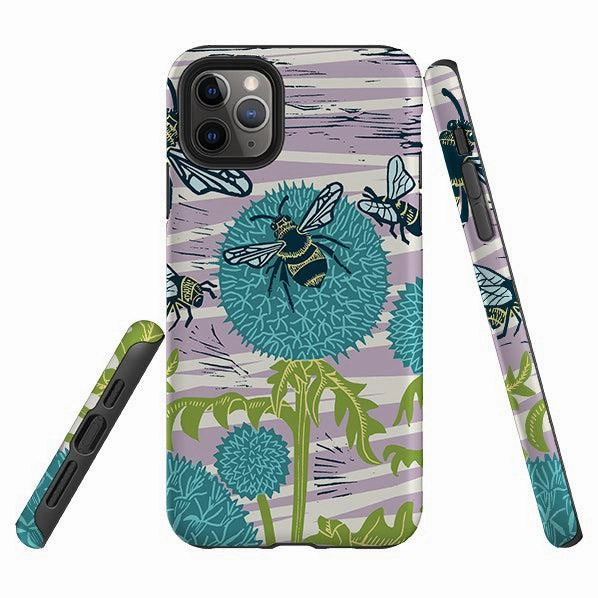 iPhone Tough Case - Pollinating Bees By Kate Heiss Vivid Coloration