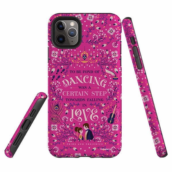 Minimal Style iPhone Tough Case - Pride And Prejudice Pink By Jenny Zemanek