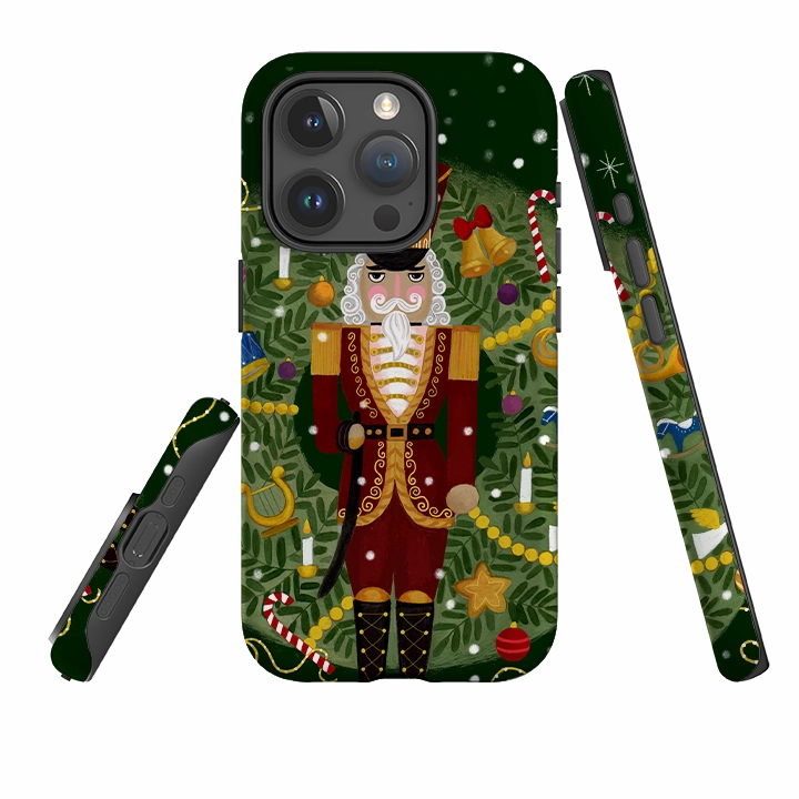 Durable Detail iPhone Tough Case - Red Nutcracker By Bex Parkin