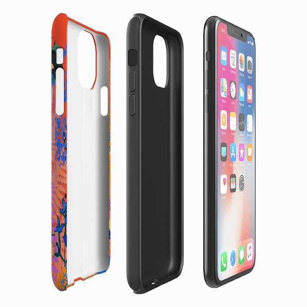 iPhone Tough Case - Red Sky By Tiffany Lynch Protective Detail Smooth Detail