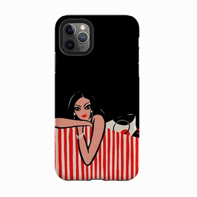 iPhone Tough Case - Red Stripe Sofa Bold Look Water shield