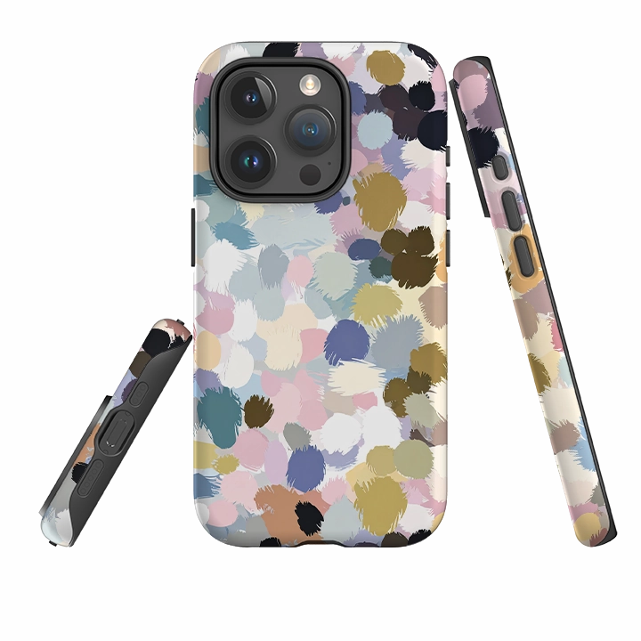 iPhone Tough Case - Reed Polka Color Finish Durable Design