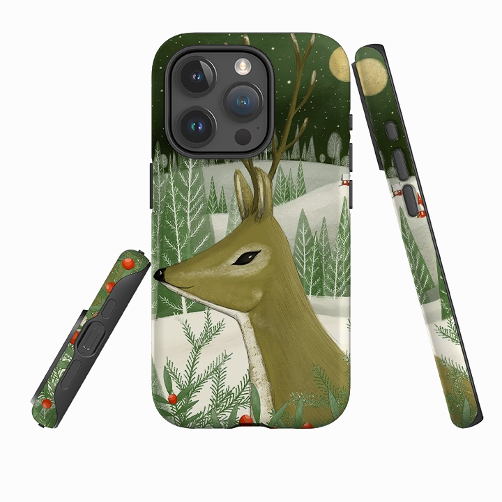 iPhone Tough Case - Reindeer By Maja Lindberg Elegant Surface