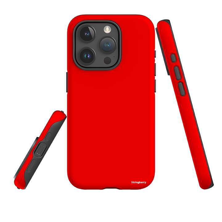 Unique Texture Drop Shield iPhone Tough Case - Rome Red