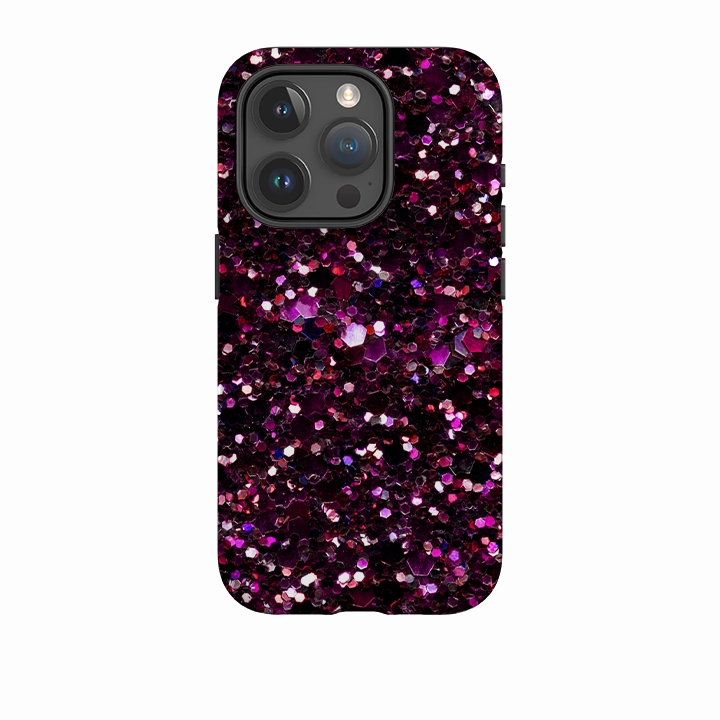 Drop Protection iPhone Tough Case - Rubies By Kitty Joseph (case does not glitter)