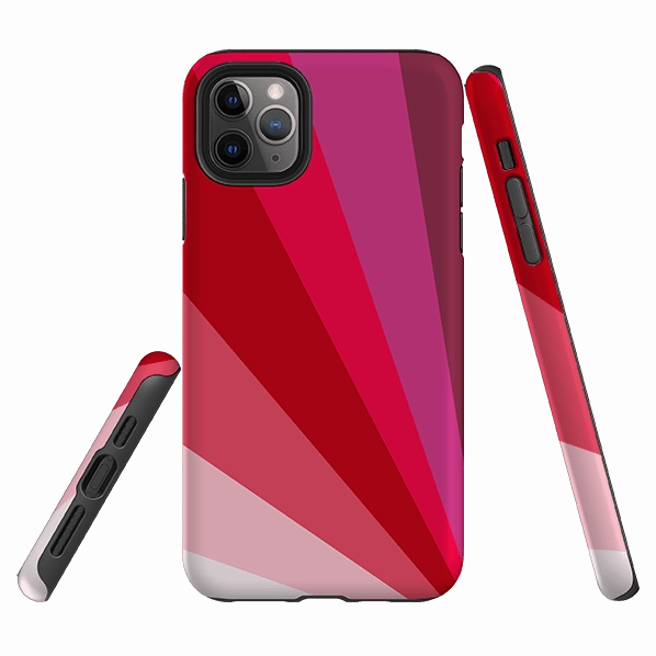 iPhone Tough Case - Ruby Fan By Kitty Joseph Daily Durability