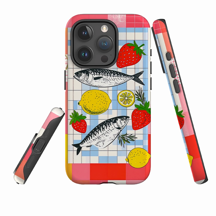 iPhone Tough Case - Sardines For Two Smooth Coating