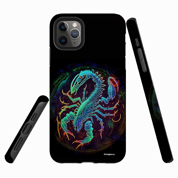 iPhone Tough Case - Scorpio Vibrant pattern