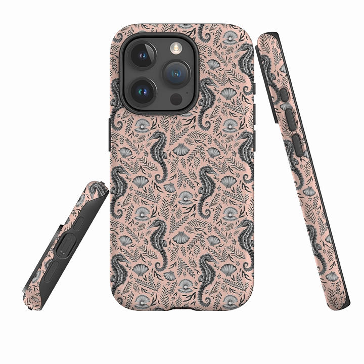iPhone Tough Case - Seahorse Coral By Catherine Rowe Flexible frame