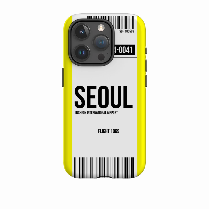 Protective Pattern Texture Protective Texture Layer iPhone Tough Case - Seoul Yellow