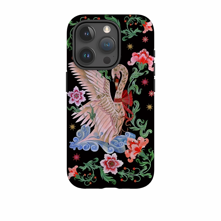 iPhone Tough  Case - Seven Swans A Swimming By Maria Matos Luxury Texture Finish
