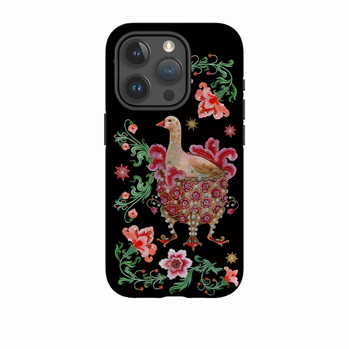 Luxury Build iPhone Tough  Case - Six Geese A Laying By Maria Matos