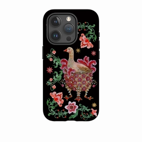 Luxury Build iPhone Tough  Case - Six Geese A Laying By Maria Matos