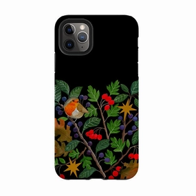 iPhone Tough Case - Sloe Robin By Bex Parkin Carbon Fiber Travel Companion