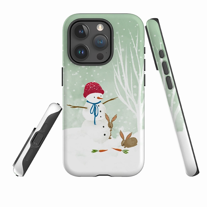 Luxury Surface iPhone Tough Case - Snowman By Katherine Quinn