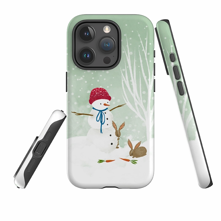 iPhone Tough Case - Snowman By Katherine Quinn Modern Grip Fashion Look