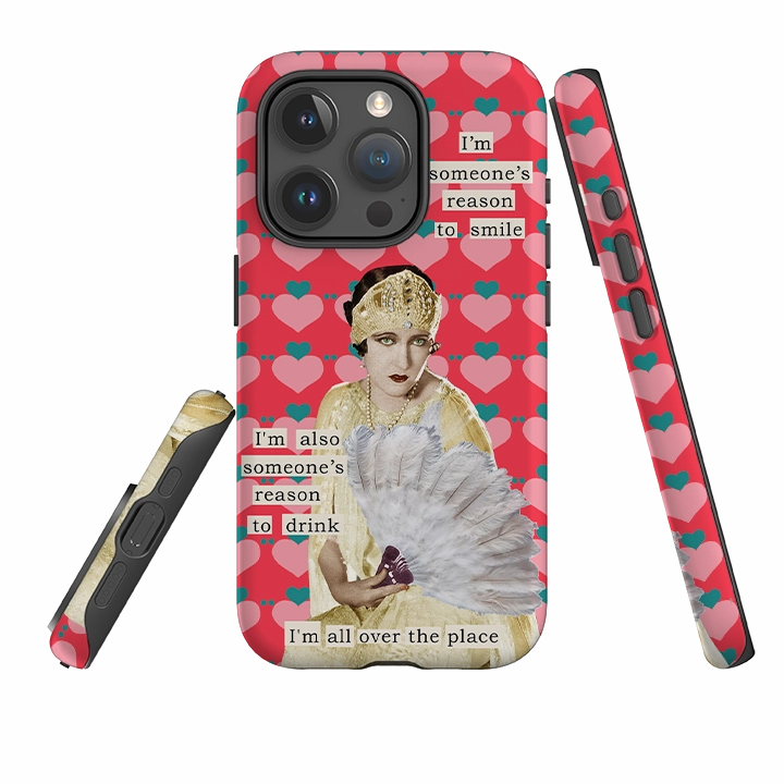 Hard Plastic Universal Design iPhone Tough Case - Someones Reason To Smile By Clare Jordan