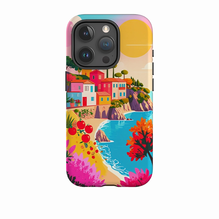 iPhone Tough Case - Spanish Coast Polished Finish Texture Office use