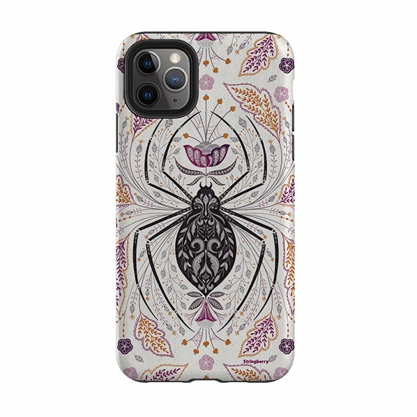 iPhone Tough Case - Spider By Jenny Zemanek Smooth Texture Pattern