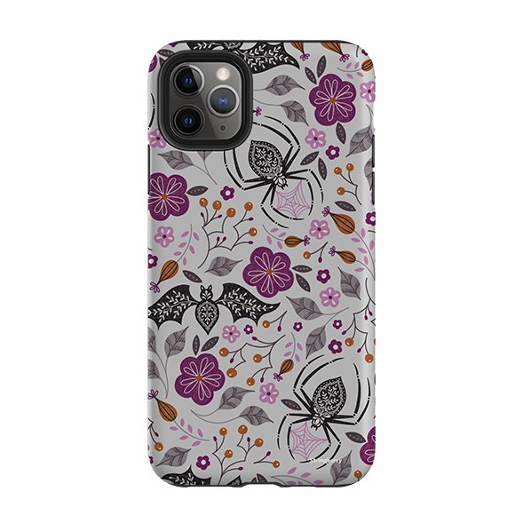 iPhone Tough Case - SpiderBat Grey By Jenny Zemanek Classic Finish