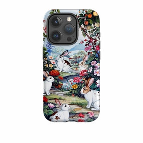 Flexible Shell iPhone Tough Case - Spotted Rabbits