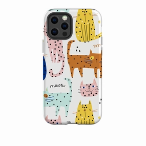 iPhone Tough Case - Spotty Kitty Vivid Finish