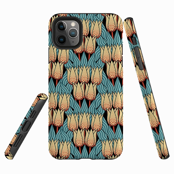 Soft Touch iPhone Tough Case - Spotty Tulip By Cressida Bell