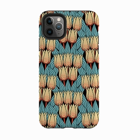 iPhone Tough Case - Spotty Tulip By Cressida Bell Lightweight Frame