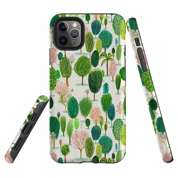 iPhone Tough Case - Spring In The Arboretum By Katherine Quinn Durable Pattern