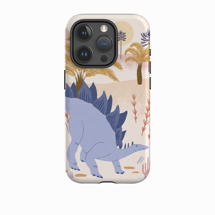 Rugged Look iPhone Tough Case - Stegosaurus By Meghann Rader