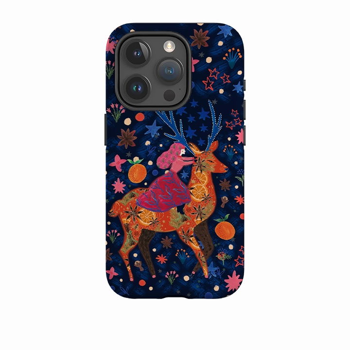 Flexible Layer Design Protective Frame Design iPhone Tough Case - Sugar and Spice I By Emma Frances Grant