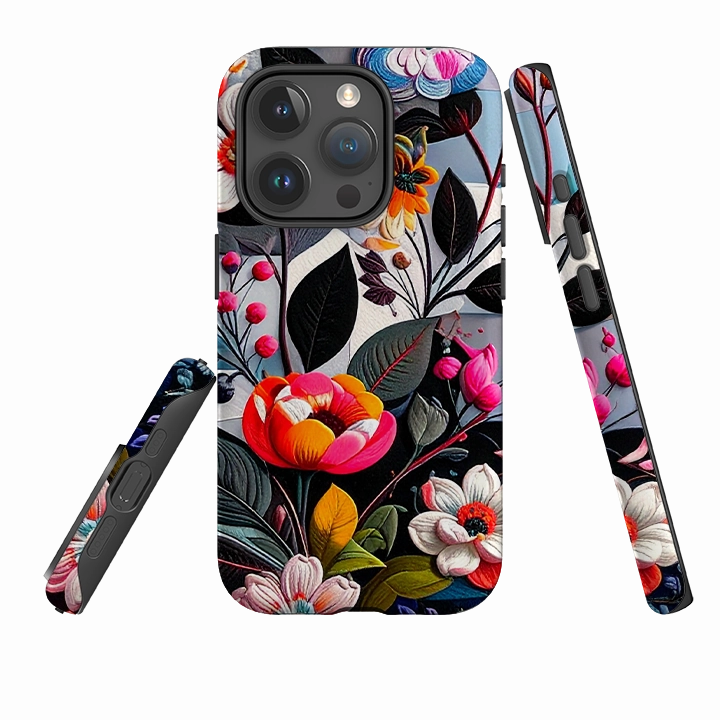 Enhanced Comfort iPhone Tough Case - Summer Florals
