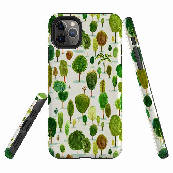 iPhone Tough Case - Summer In The Arboretum By Katherine Quinn Textured Finish Clear Protection