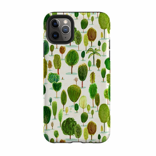 iPhone Tough Case - Summer In The Arboretum By Katherine Quinn Grip Layer Minimal Edge Design