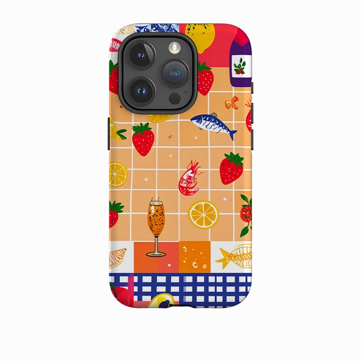 Comfort Detail Tactile Feel iPhone Tough Case - Summer Party