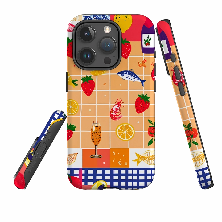 iPhone Tough Case - Summer Party Durable Texture High End Look