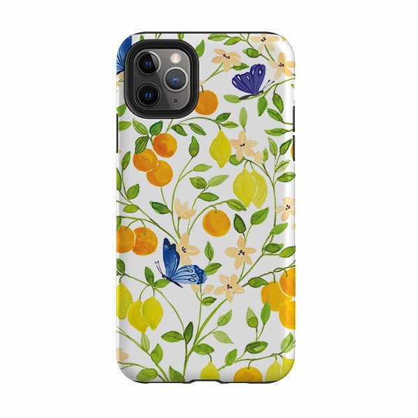 Non slip grip iPhone Tough Case - Summer Pattern By Elisabeth Haager